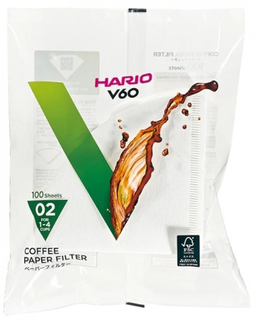 V60 filter 02 - 100 stk